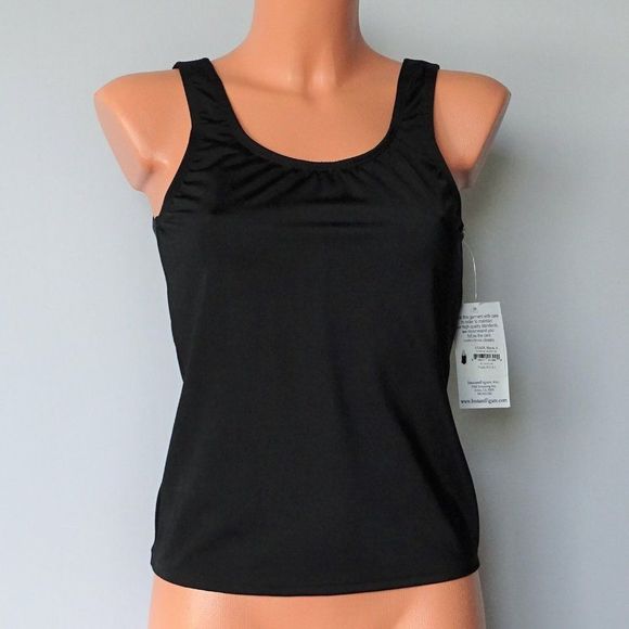 Instant Figure Other - Instant Figure NWT Black Tankini Top 6
